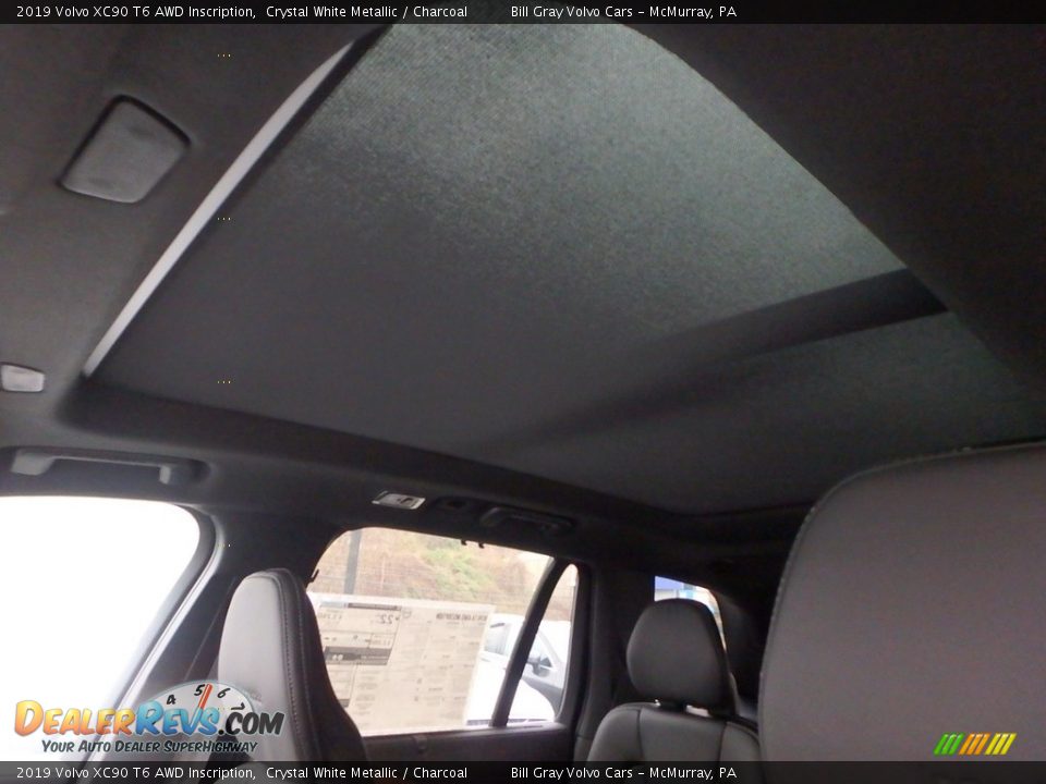 2019 Volvo XC90 T6 AWD Inscription Crystal White Metallic / Charcoal Photo #11