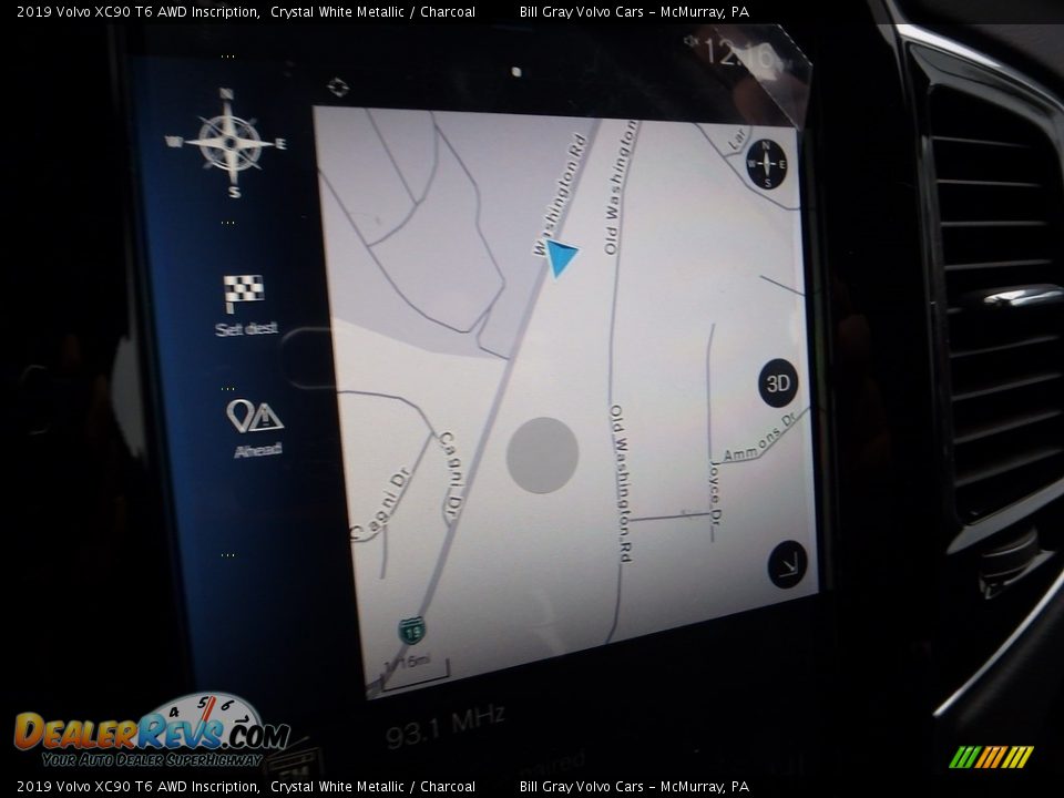 2019 Volvo XC90 T6 AWD Inscription Crystal White Metallic / Charcoal Photo #13