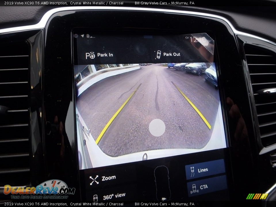2019 Volvo XC90 T6 AWD Inscription Crystal White Metallic / Charcoal Photo #15