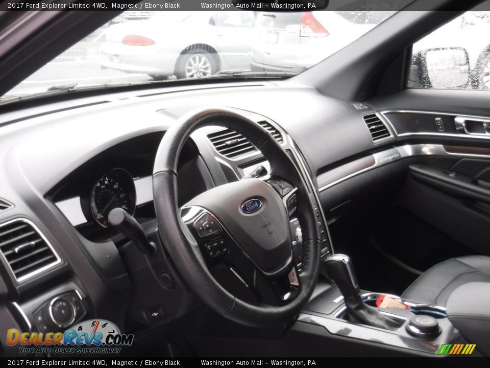 2017 Ford Explorer Limited 4WD Magnetic / Ebony Black Photo #12