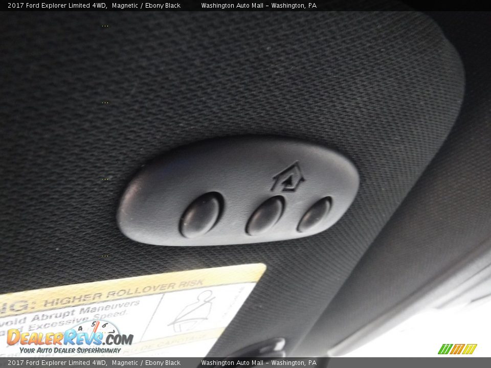 2017 Ford Explorer Limited 4WD Magnetic / Ebony Black Photo #26