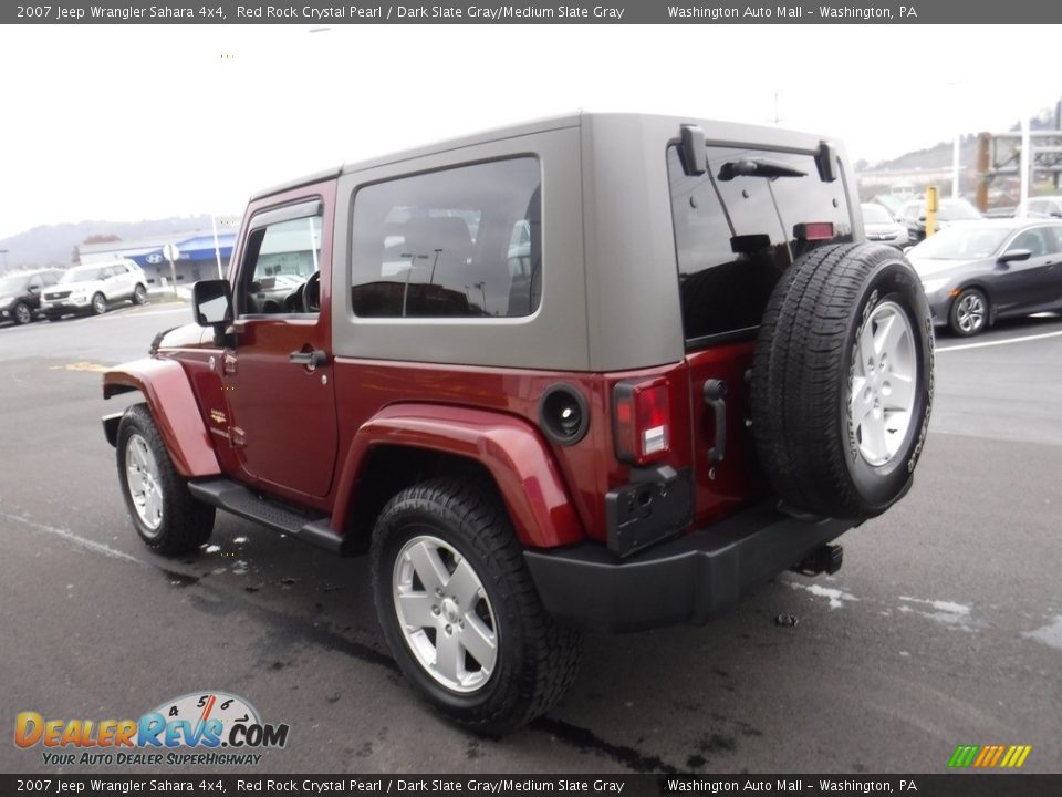 2007 Jeep Wrangler Sahara 4x4 Red Rock Crystal Pearl / Dark Slate Gray/Medium Slate Gray Photo #8