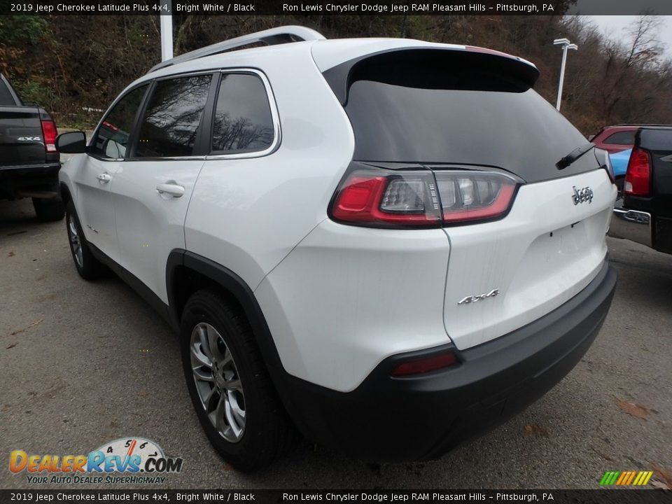 2019 Jeep Cherokee Latitude Plus 4x4 Bright White / Black Photo #3