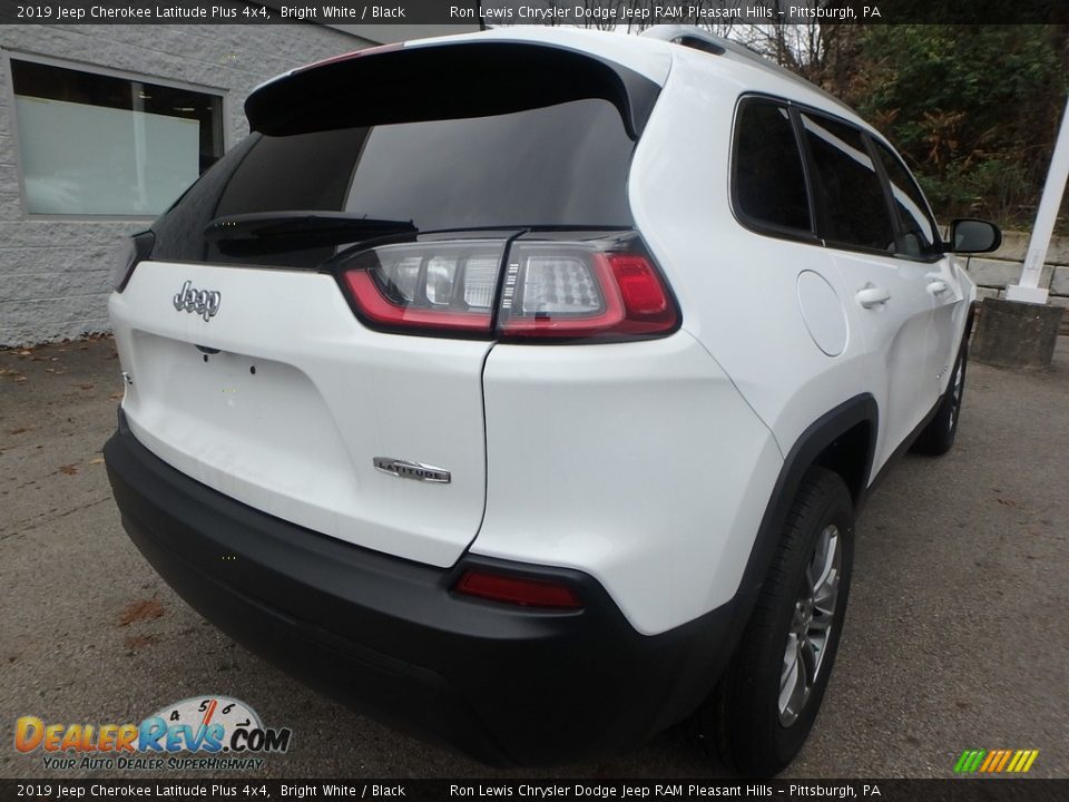 2019 Jeep Cherokee Latitude Plus 4x4 Bright White / Black Photo #5