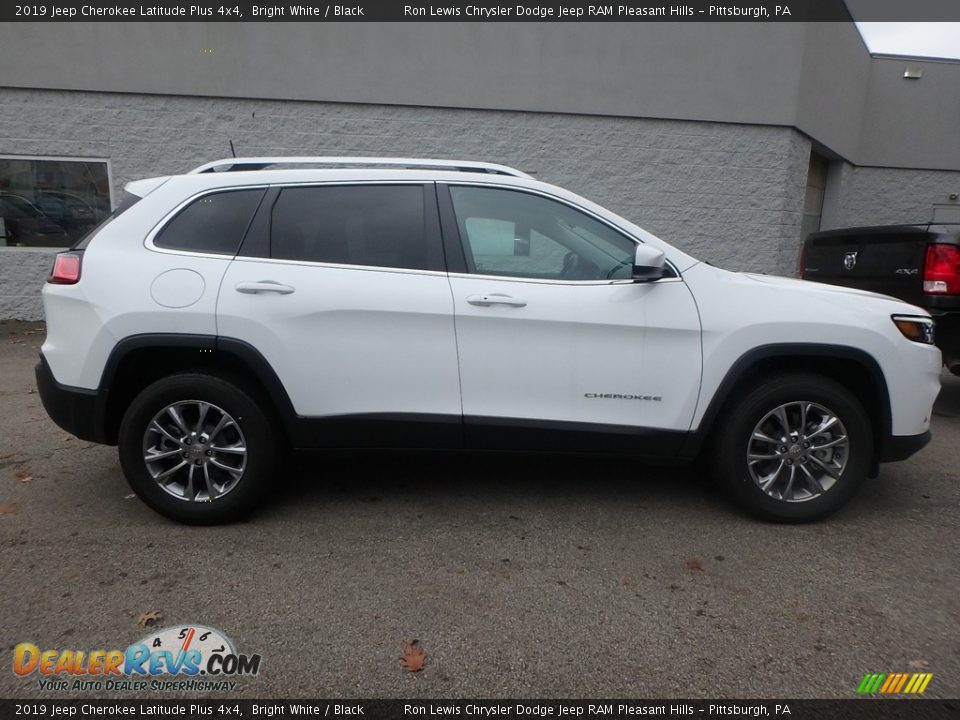 2019 Jeep Cherokee Latitude Plus 4x4 Bright White / Black Photo #6