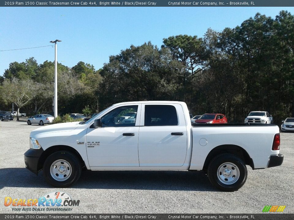 2019 Ram 1500 Classic Tradesman Crew Cab 4x4 Bright White / Black/Diesel Gray Photo #2