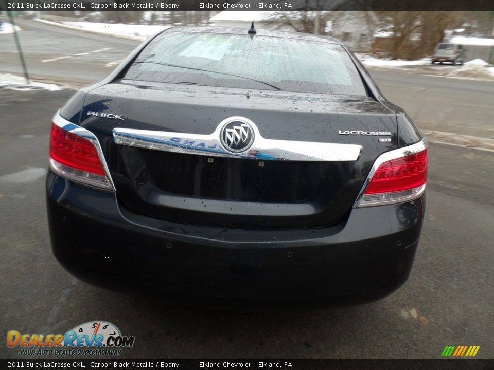2011 Buick LaCrosse CXL Carbon Black Metallic / Ebony Photo #6