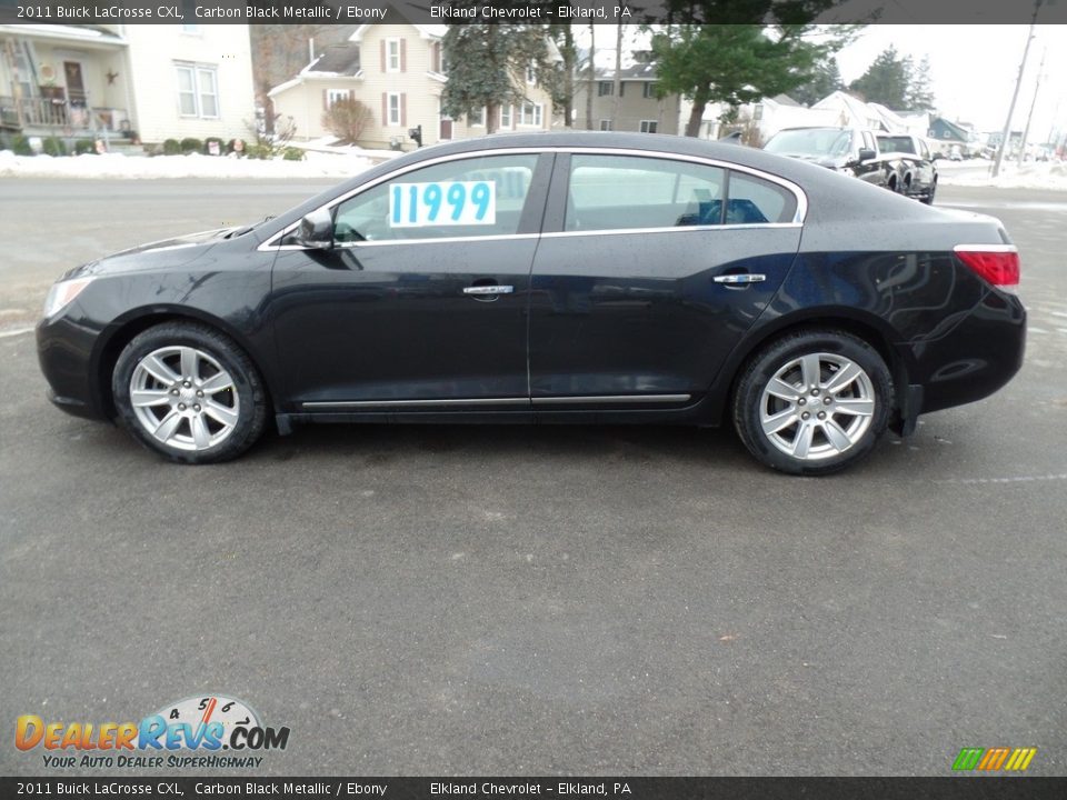 2011 Buick LaCrosse CXL Carbon Black Metallic / Ebony Photo #8