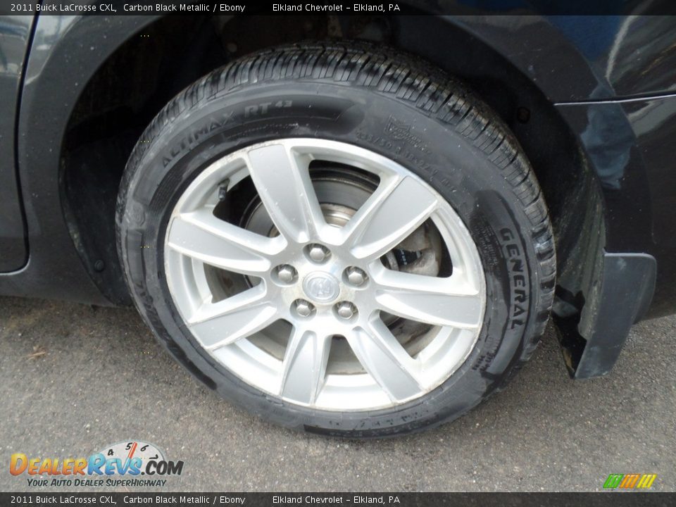 2011 Buick LaCrosse CXL Carbon Black Metallic / Ebony Photo #9