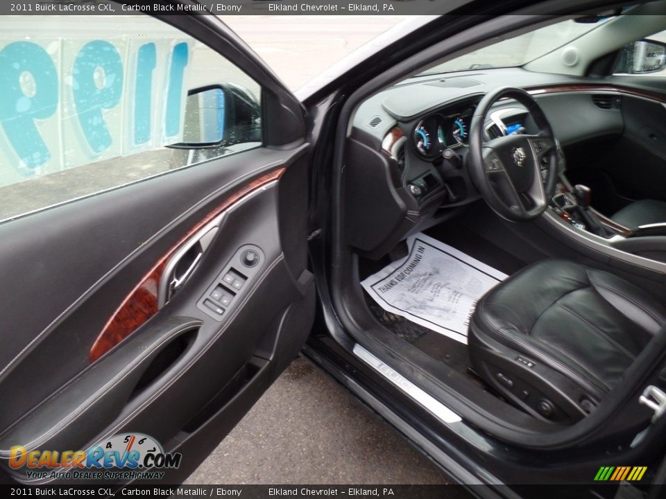 2011 Buick LaCrosse CXL Carbon Black Metallic / Ebony Photo #11