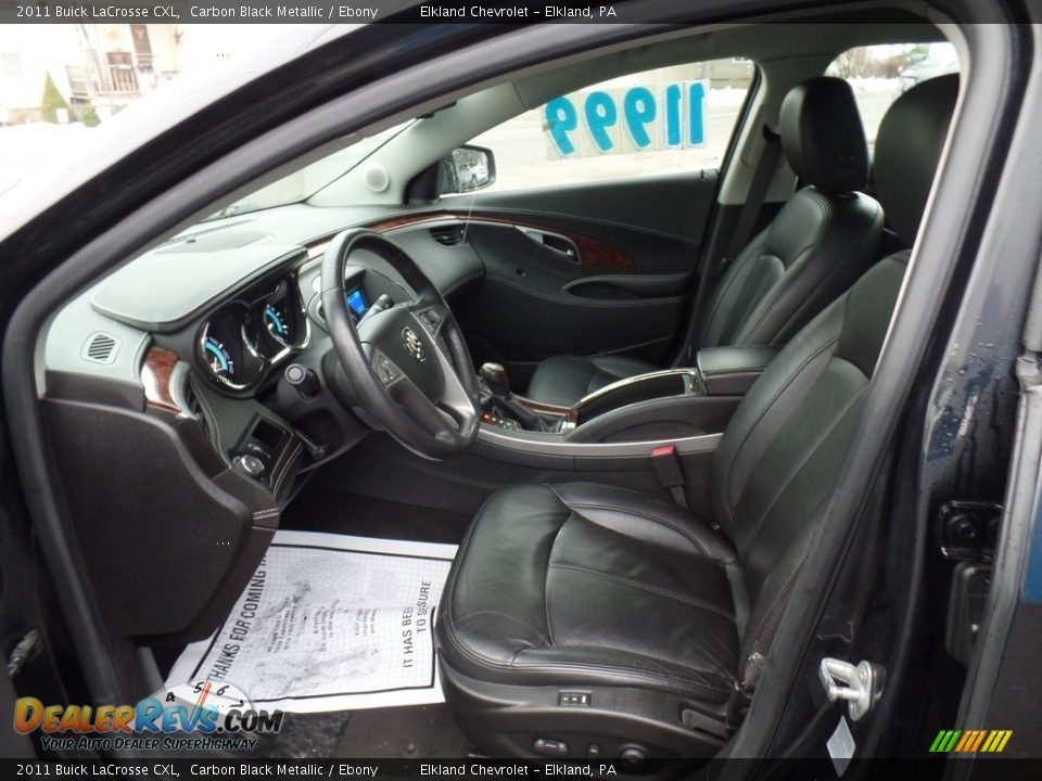 2011 Buick LaCrosse CXL Carbon Black Metallic / Ebony Photo #13