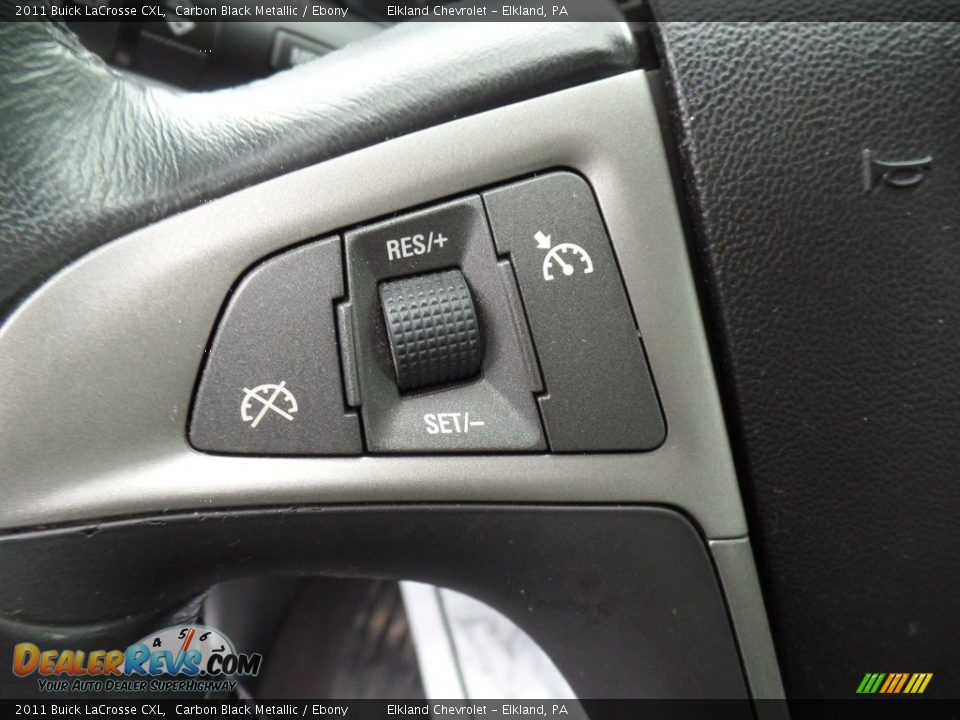 2011 Buick LaCrosse CXL Carbon Black Metallic / Ebony Photo #16