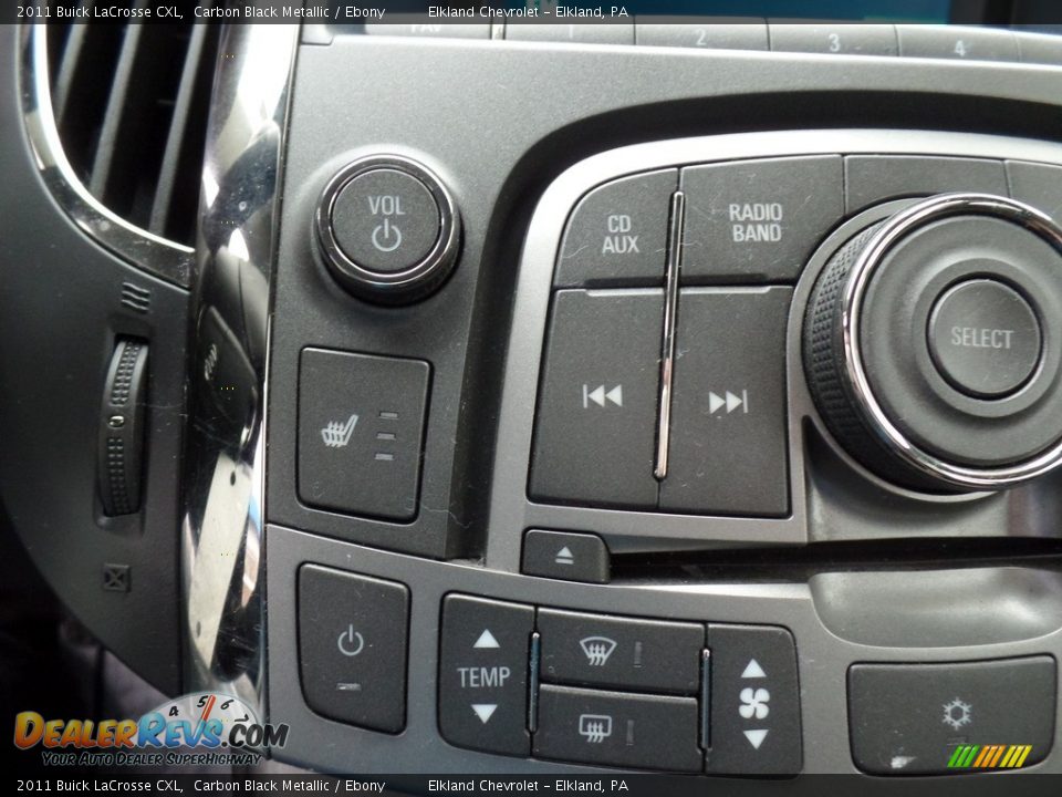 2011 Buick LaCrosse CXL Carbon Black Metallic / Ebony Photo #18