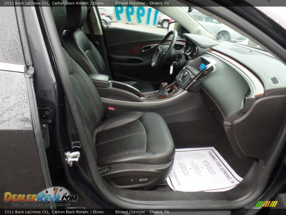 2011 Buick LaCrosse CXL Carbon Black Metallic / Ebony Photo #28