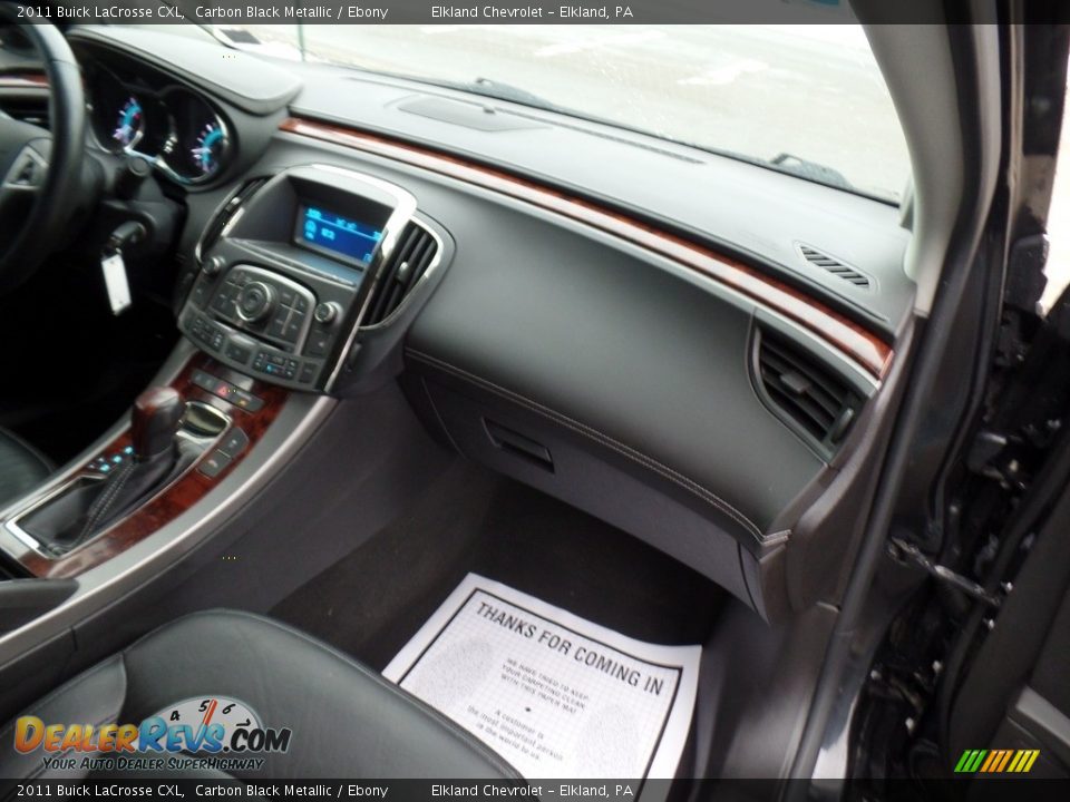 2011 Buick LaCrosse CXL Carbon Black Metallic / Ebony Photo #30