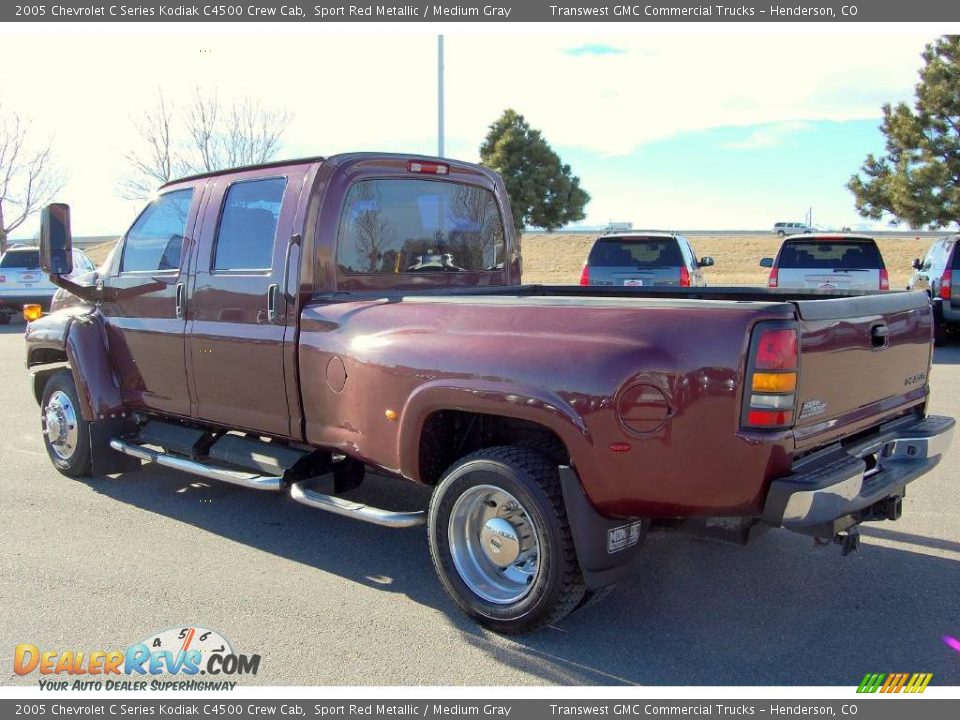 2005 Chevrolet C Series Kodiak C4500 Crew Cab Sport Red Metallic / Medium Gray Photo #4