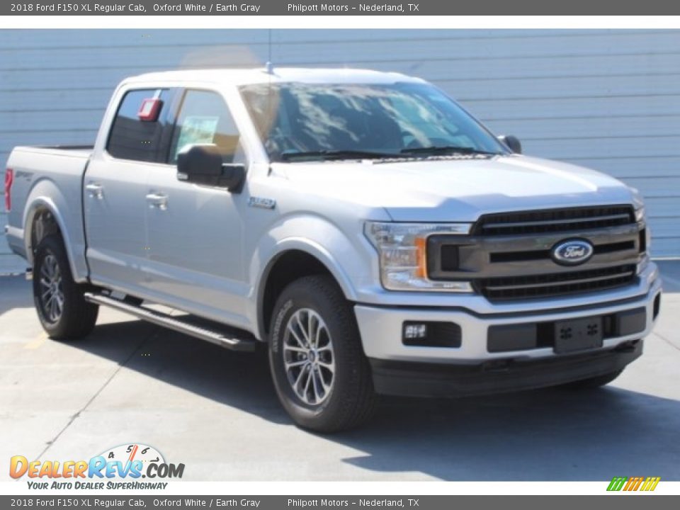 2018 Ford F150 XL Regular Cab Oxford White / Earth Gray Photo #2