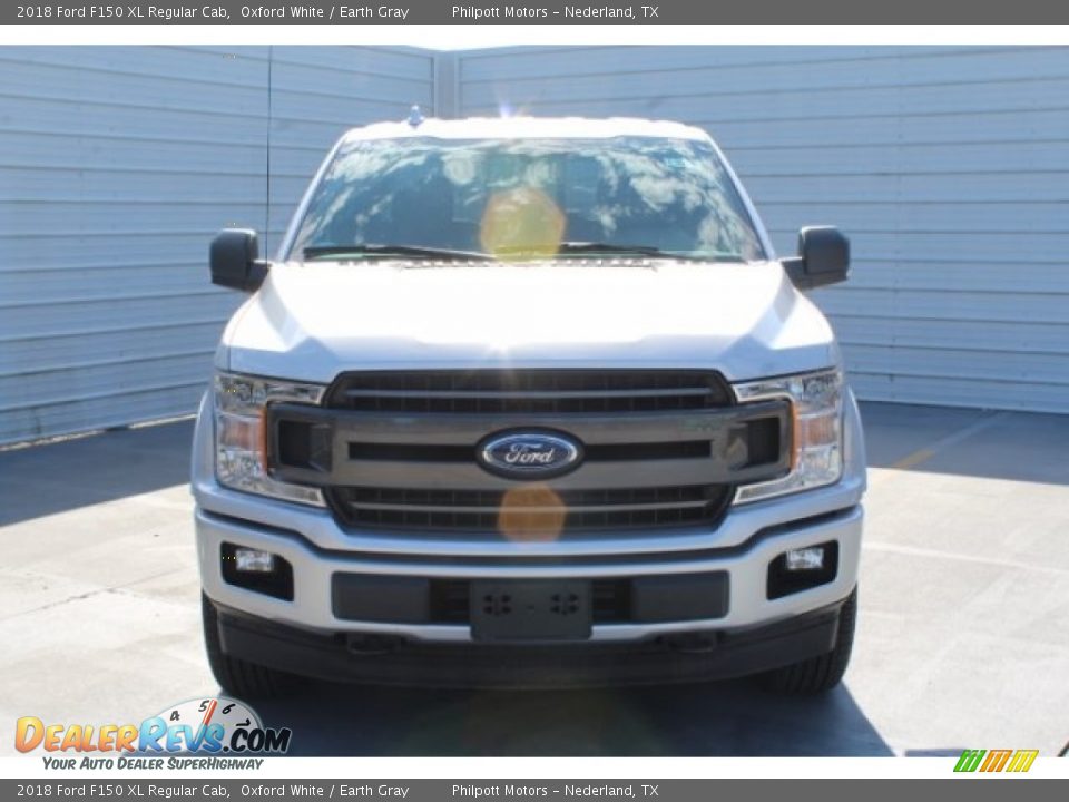 2018 Ford F150 XL Regular Cab Oxford White / Earth Gray Photo #3