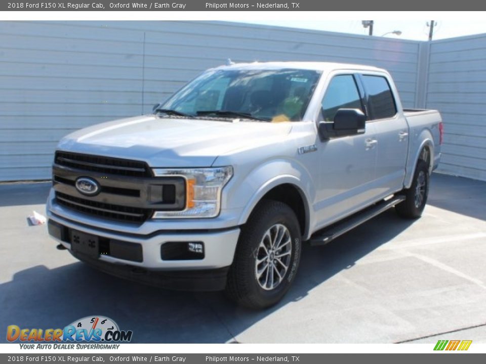 2018 Ford F150 XL Regular Cab Oxford White / Earth Gray Photo #4