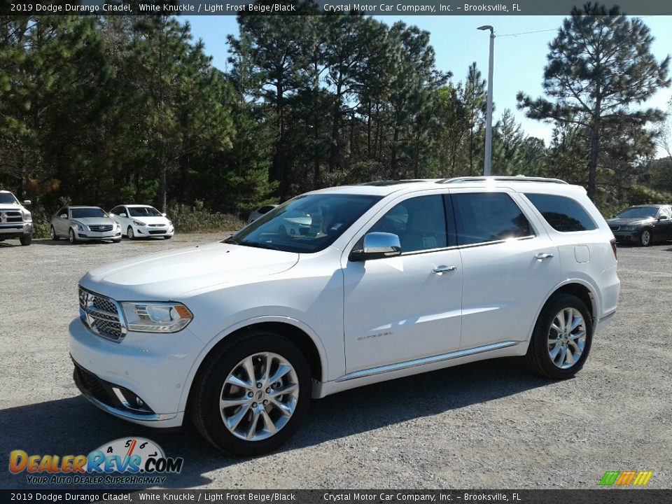 2019 Dodge Durango Citadel White Knuckle / Light Frost Beige/Black Photo #1