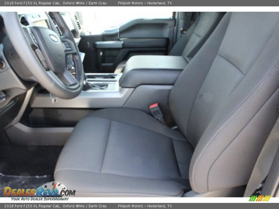 2018 Ford F150 XL Regular Cab Oxford White / Earth Gray Photo #10