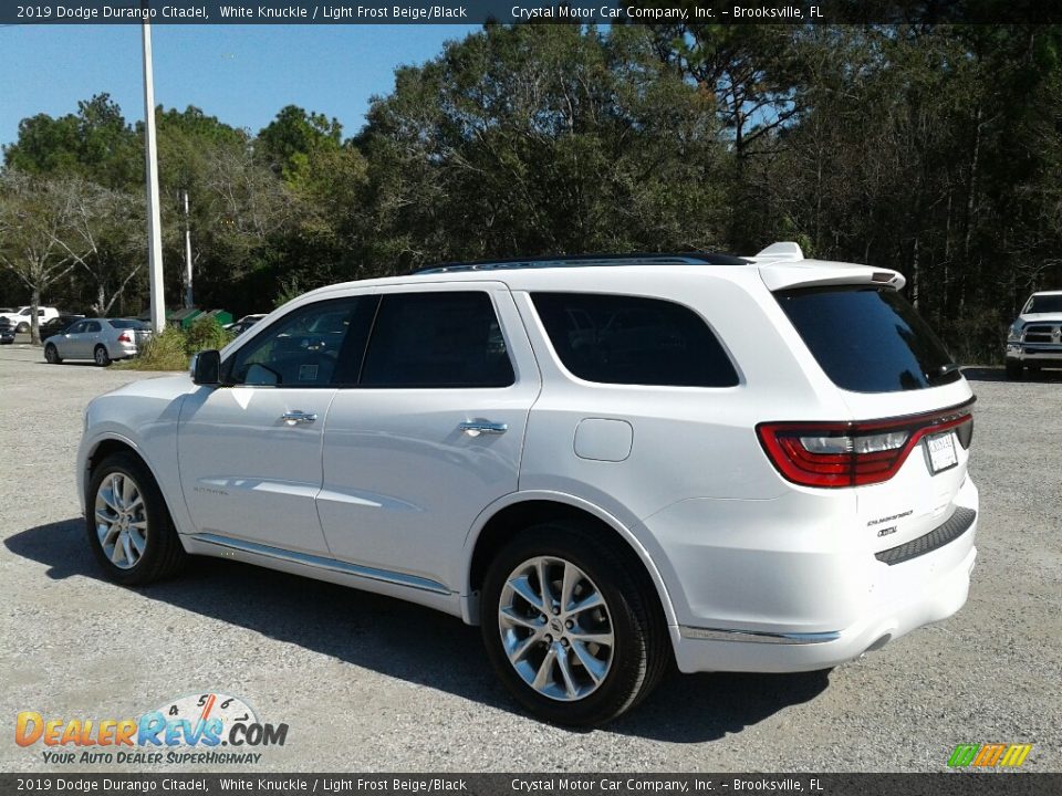 2019 Dodge Durango Citadel White Knuckle / Light Frost Beige/Black Photo #3