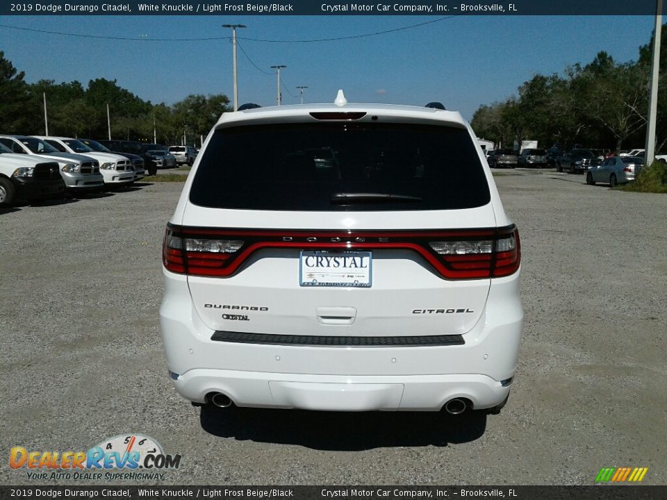 2019 Dodge Durango Citadel White Knuckle / Light Frost Beige/Black Photo #4
