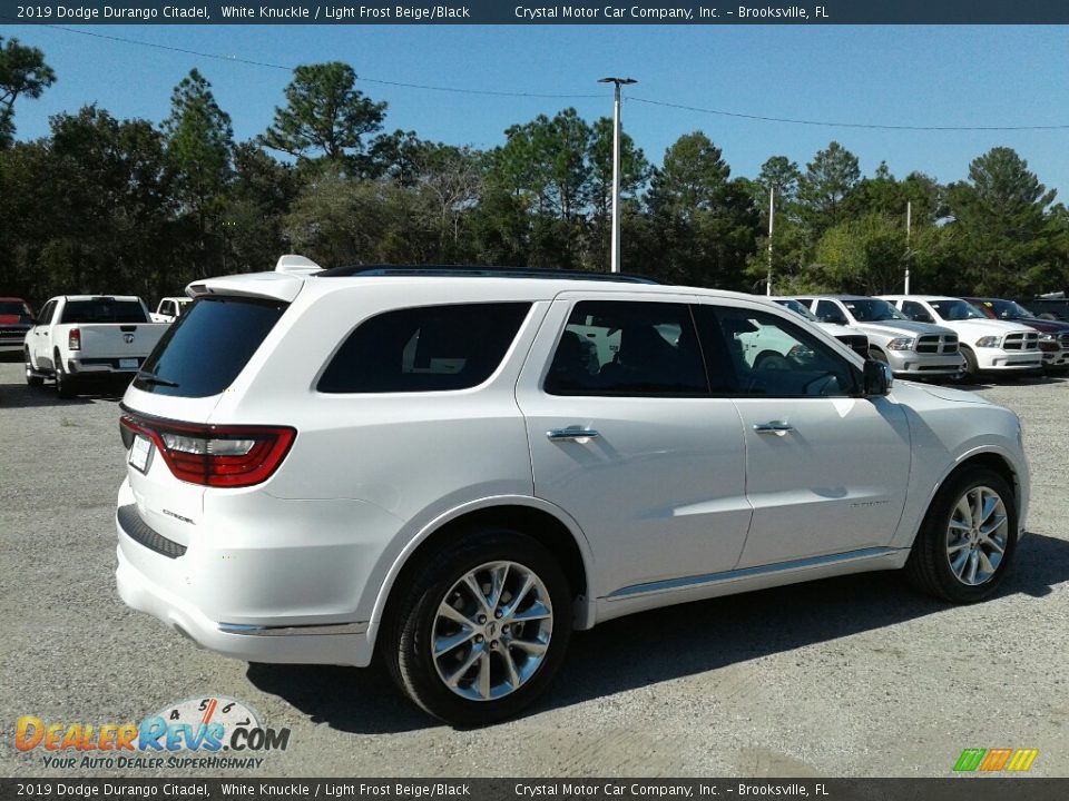 2019 Dodge Durango Citadel White Knuckle / Light Frost Beige/Black Photo #5