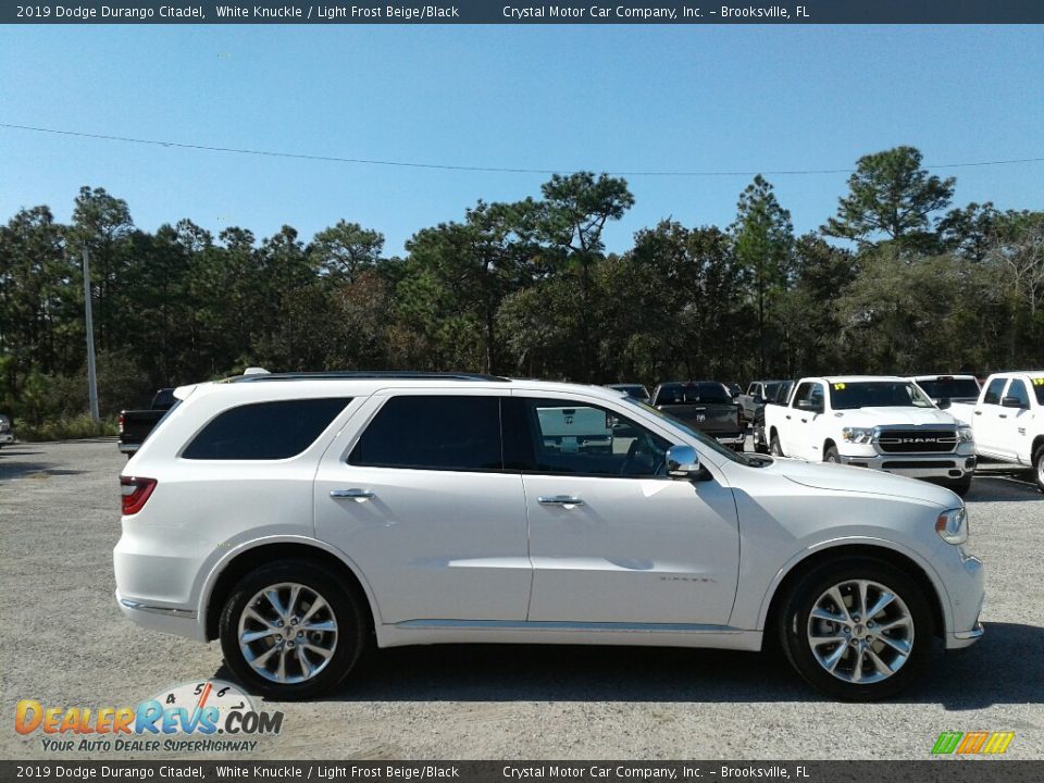 2019 Dodge Durango Citadel White Knuckle / Light Frost Beige/Black Photo #6