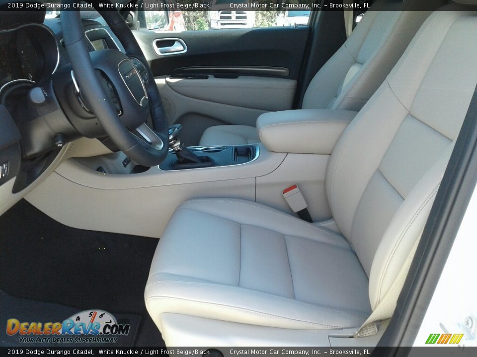 2019 Dodge Durango Citadel White Knuckle / Light Frost Beige/Black Photo #9