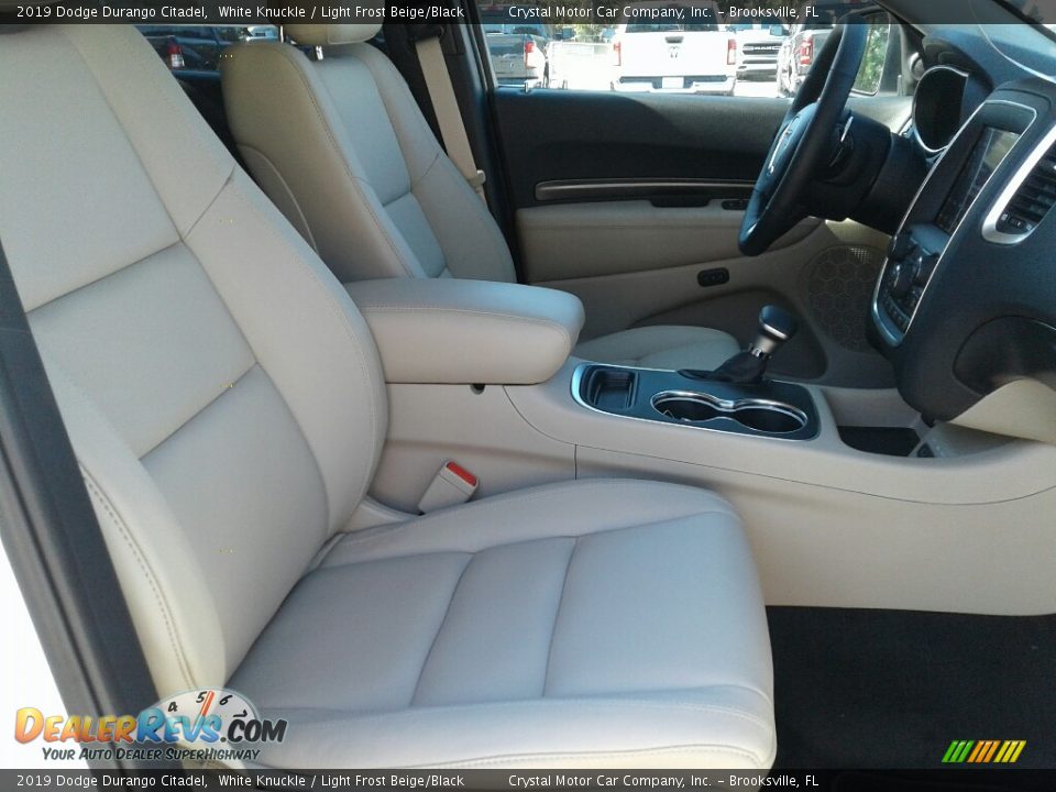 2019 Dodge Durango Citadel White Knuckle / Light Frost Beige/Black Photo #12
