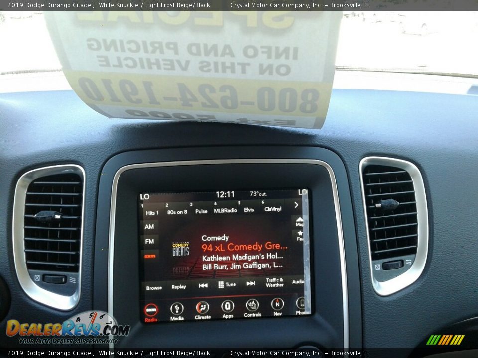 2019 Dodge Durango Citadel White Knuckle / Light Frost Beige/Black Photo #15