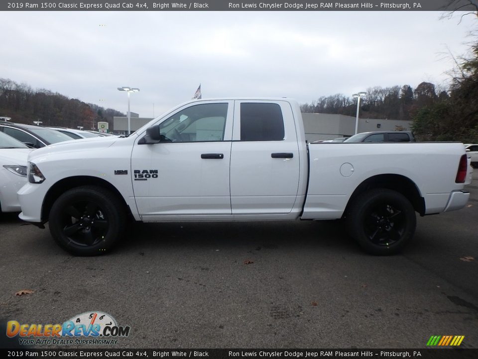 2019 Ram 1500 Classic Express Quad Cab 4x4 Bright White / Black Photo #2