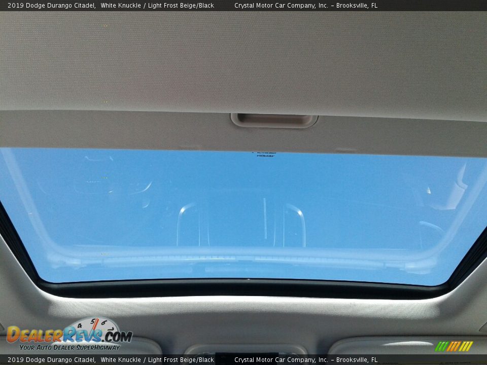 2019 Dodge Durango Citadel White Knuckle / Light Frost Beige/Black Photo #17