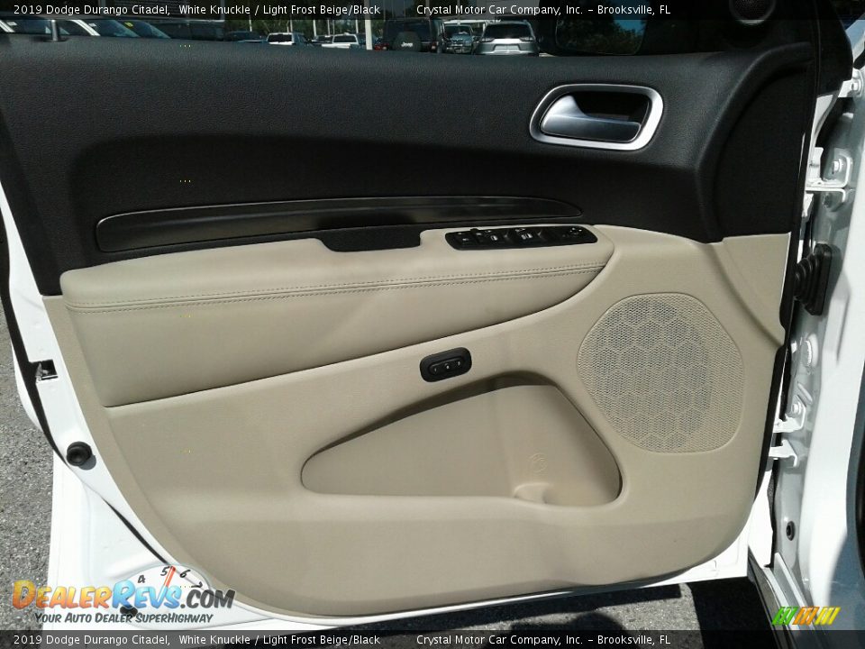 2019 Dodge Durango Citadel White Knuckle / Light Frost Beige/Black Photo #18