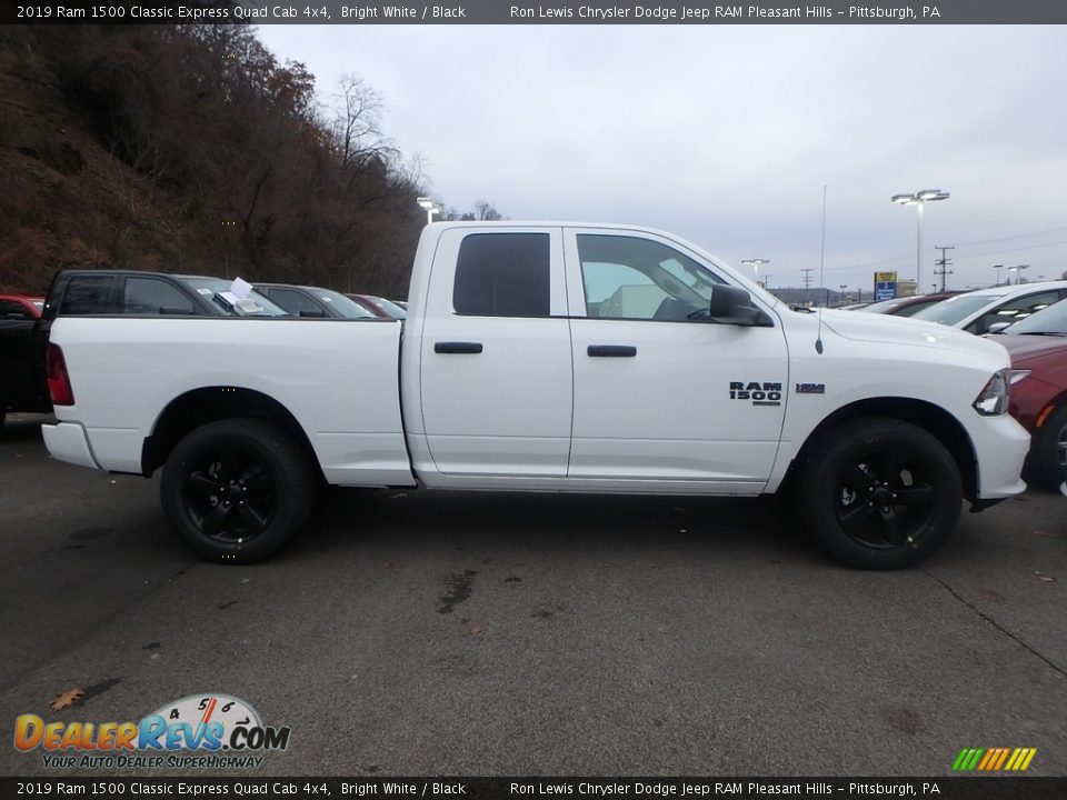 2019 Ram 1500 Classic Express Quad Cab 4x4 Bright White / Black Photo #6