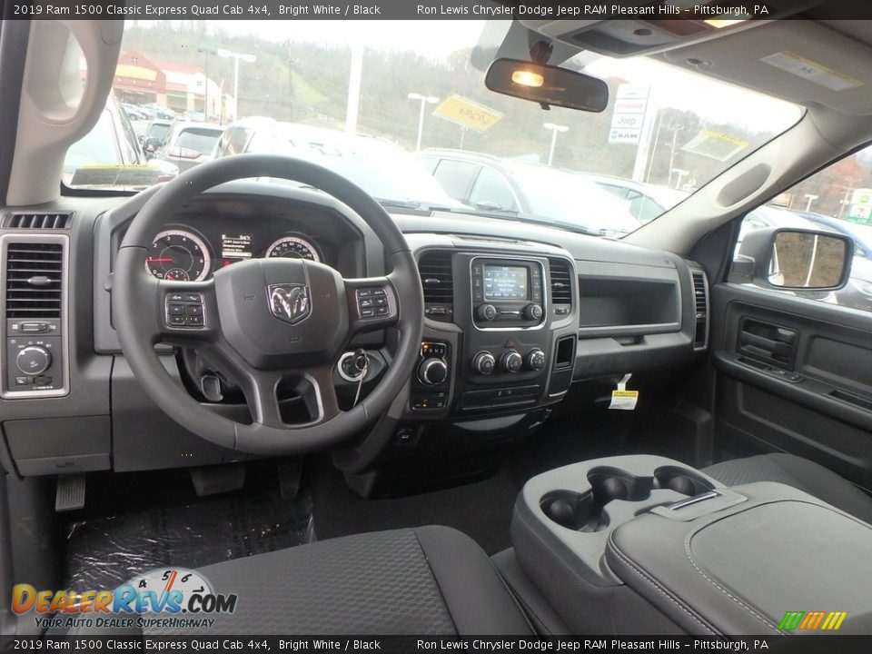 2019 Ram 1500 Classic Express Quad Cab 4x4 Bright White / Black Photo #12