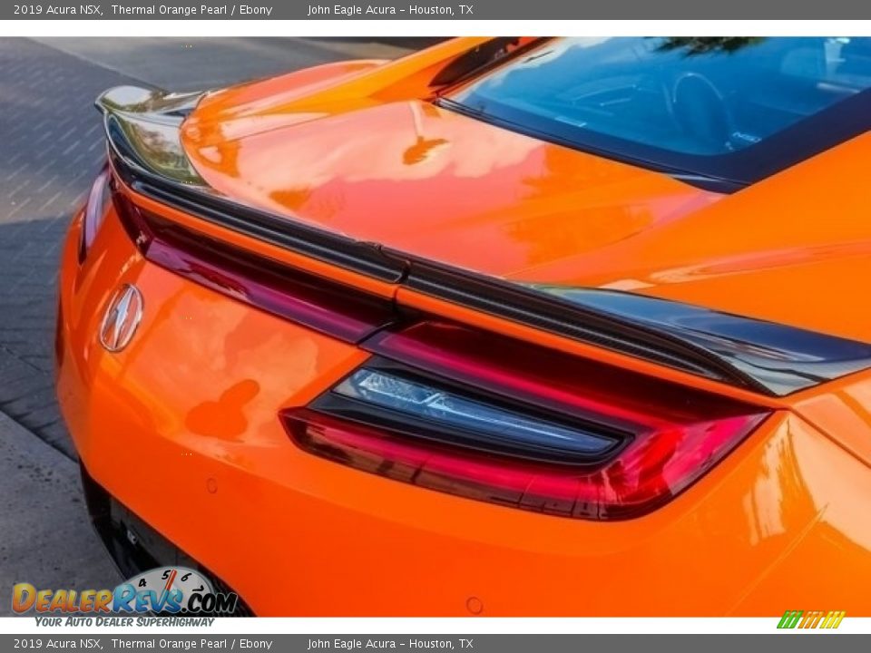 2019 Acura NSX Thermal Orange Pearl / Ebony Photo #8