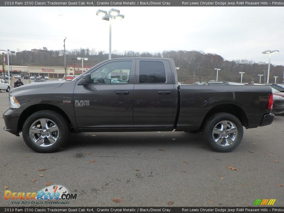 2019 Ram 1500 Classic Tradesman Quad Cab 4x4 Granite Crystal Metallic / Black/Diesel Gray Photo #2