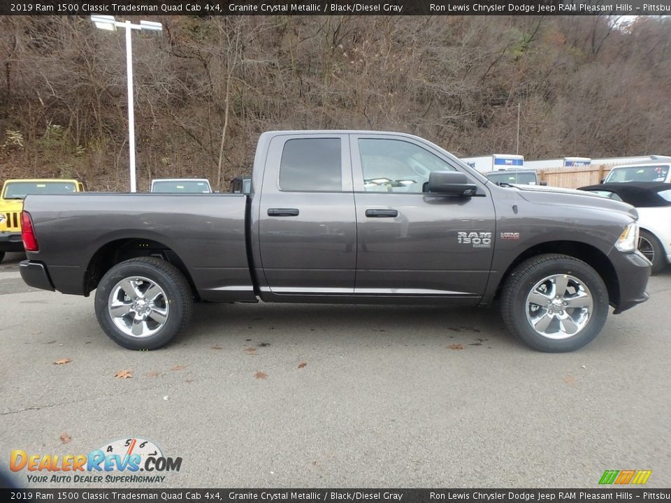 2019 Ram 1500 Classic Tradesman Quad Cab 4x4 Granite Crystal Metallic / Black/Diesel Gray Photo #6