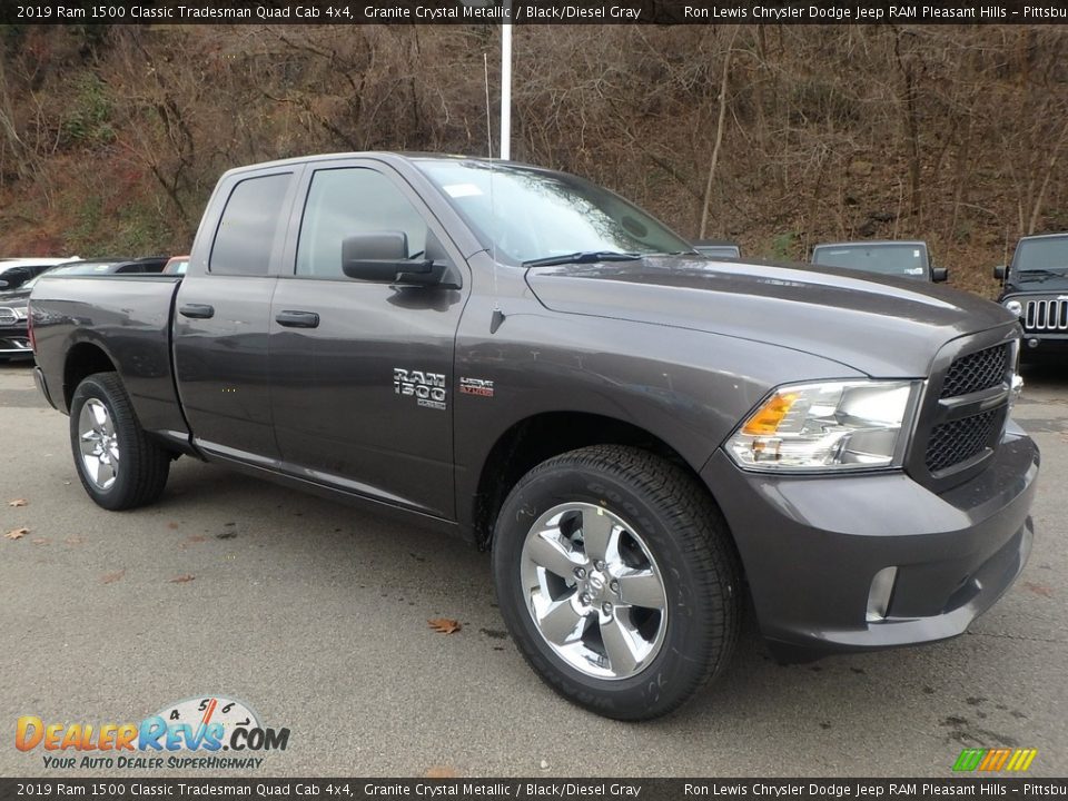 2019 Ram 1500 Classic Tradesman Quad Cab 4x4 Granite Crystal Metallic / Black/Diesel Gray Photo #7