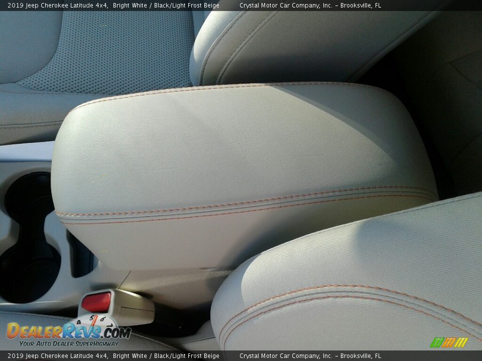 2019 Jeep Cherokee Latitude 4x4 Bright White / Black/Light Frost Beige Photo #18