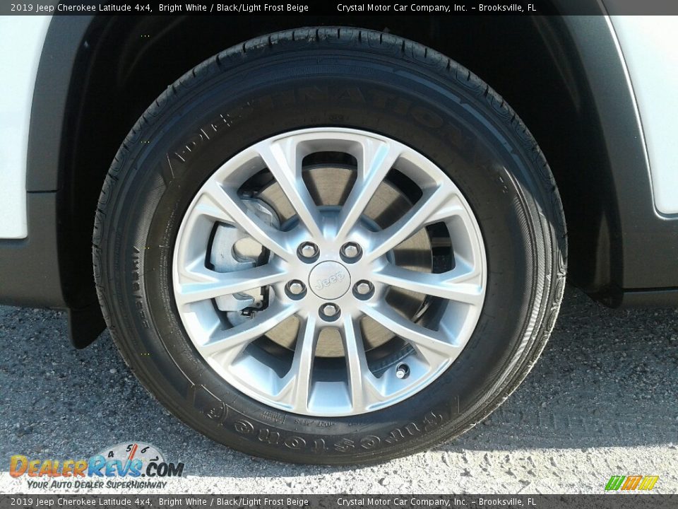 2019 Jeep Cherokee Latitude 4x4 Bright White / Black/Light Frost Beige Photo #20