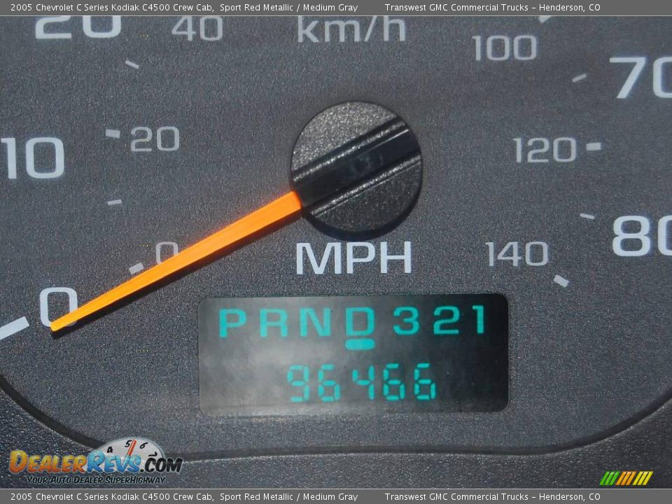 2005 Chevrolet C Series Kodiak C4500 Crew Cab Sport Red Metallic / Medium Gray Photo #20