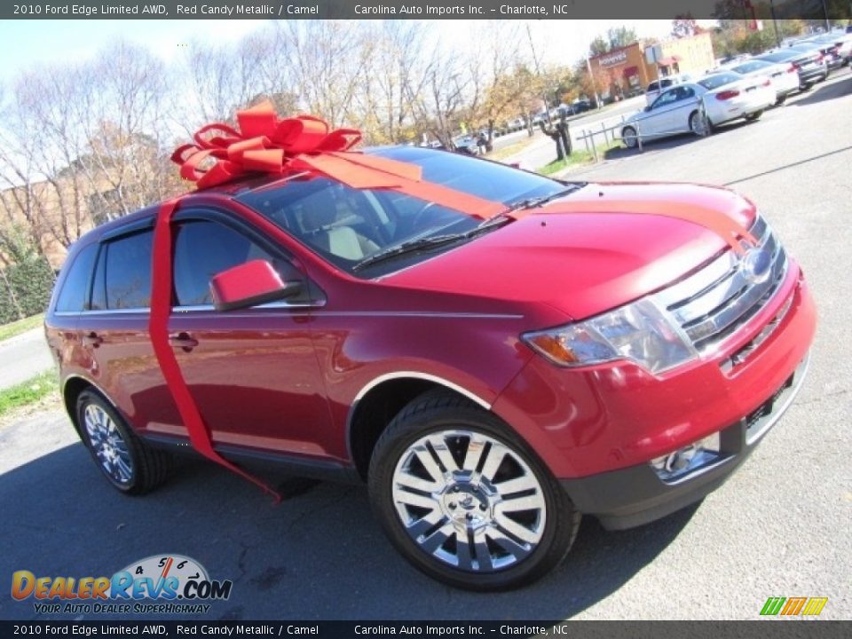 2010 Ford Edge Limited AWD Red Candy Metallic / Camel Photo #1