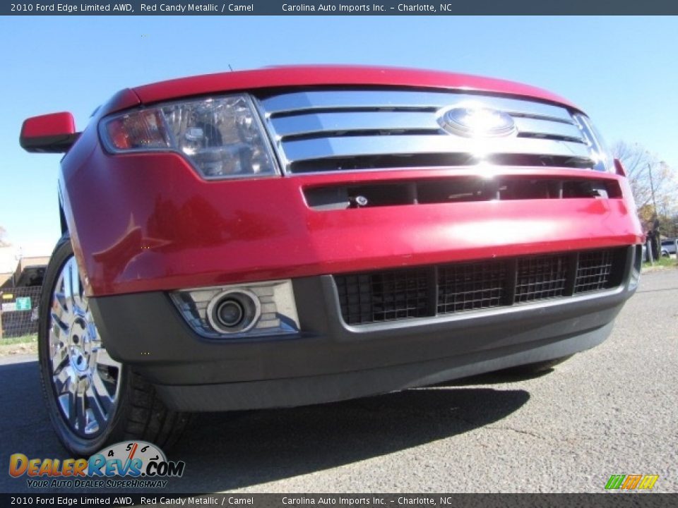 2010 Ford Edge Limited AWD Red Candy Metallic / Camel Photo #2