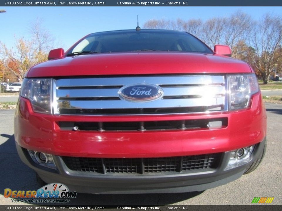 2010 Ford Edge Limited AWD Red Candy Metallic / Camel Photo #4