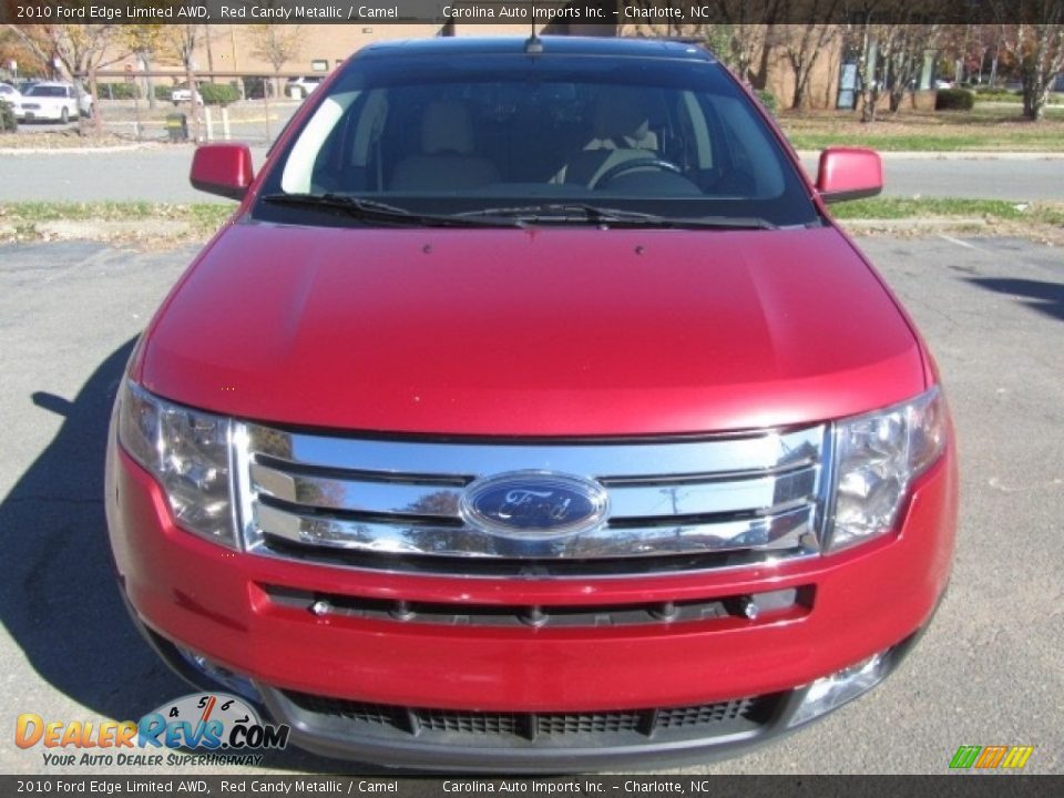 2010 Ford Edge Limited AWD Red Candy Metallic / Camel Photo #5