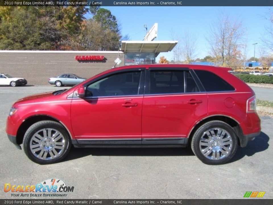 2010 Ford Edge Limited AWD Red Candy Metallic / Camel Photo #7