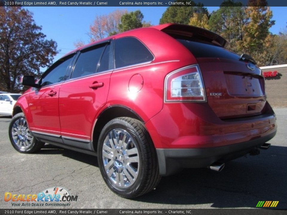2010 Ford Edge Limited AWD Red Candy Metallic / Camel Photo #8